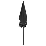 vidaXL Parasol de jardin avec mât 210x140 cm Anthracite