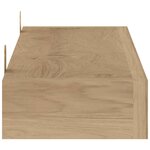 vidaXL Étagères murales 2 Pièces 110x15x6 cm bois de teck massif