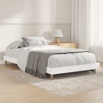vidaXL Cadre de lit blanc 90x200 cm bois d'ingénierie