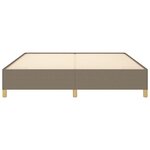 vidaXL Cadre de lit sans matelas taupe 160x200 cm tissu