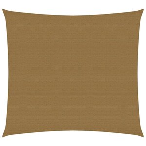 vidaXL Voile d'ombrage 160 g/m² Taupe 6x6 m PEHD