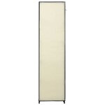 vidaXL Garde-robes pliables 2 Pièces Crème 110x45x175 cm Tissu