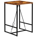 vidaXL Table de bar Bois de récupération massif 70x70x106 cm