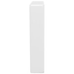 vidaXL Supports d'étagères pour lavabo 2 Pièces blanc trapèze acier