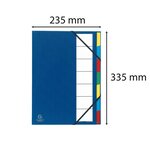 Trieur Rigide Ordonator Dos Extensible 9 Compartiments - Couleurs Assorties - X 6 - Exacompta