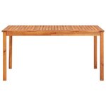 vidaXL Ensemble à manger d'extérieur 7 Pièces et coussins Acacia solide