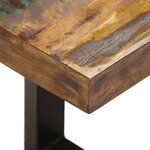 vidaXL Banc 110 cm Bois de récupération solide et acier