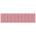 vidaXL Coussin de tête de lit rose 180 cm velours
