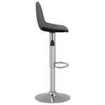 vidaXL Tabourets de bar lot de 2 gris foncé tissu