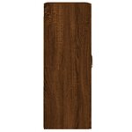 vidaXL Armoires murales 2 Pièces chêne marron bois d'ingénierie
