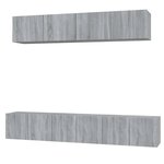 vidaXL Ensemble de meubles TV 5 Pièces Sonoma gris Bois d'ingénierie