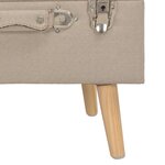 vidaXL Tabourets de rangement lot de 3 Beige Tissu