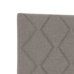 vidaXL Tête de lit taupe avec design en blocs de diamants  140 cm en tissu