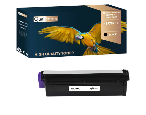 Qualitoner x1 toner 43979202 noir compatible pour oki