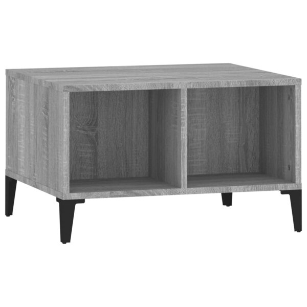 vidaXL Table basse Sonoma gris 60x50x36 5 cm Bois d'ingénierie