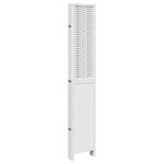 vidaXL Cloison de séparation 6 panneaux blanc bois de paulownia massif