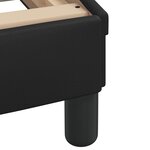 vidaXL Lit avec matelas noir 90x190 cm similicuir