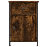 vidaXL Tables de chevet 2 Pièces chêne fumé 40x42x60 cm bois d'ingénierie