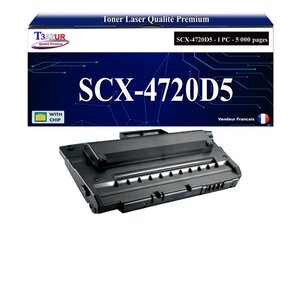 T3AZUR - Toner compatible avec Samsung SCX-4720D5 SCX4720D5 pour Samsung SCX4520 SCX4720F SCX4720FN SCX-4520 SCX-4720F SCX-4720FN
