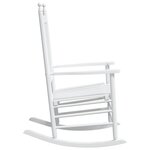 vidaXL Chaises à bascule sièges incurvés lot de 2 blanc sapin massif