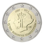 2 euros commémorative Belgique 2012 - Reine Elisabeth.