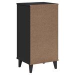 vidaXL Table de chevet VIKEN noir bois d'ingénierie