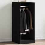 vidaXL Garde-robe noir 48x41x102 cm bois d'ingénierie