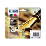 EPSON Multipack T1636 - Stylo Plume - Noir, Cyan, Magenta, Jaune XL