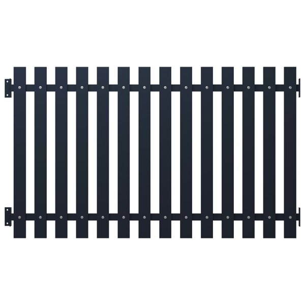 vidaXL Panneau clôture Anthracite 170 5x100 cm Acier enduit de poudre
