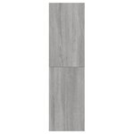 vidaXL Meuble TV mural Sonoma gris 30 5x30x110 cm