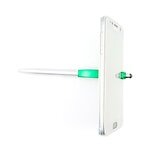 Stylo bille rétractable stylet repose smartphone - vert