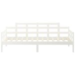 vidaXL Lit de jour blanc bois de pin massif 80x200 cm