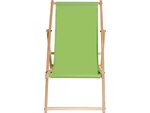 Lot de 2 transats en bois "Chilienne" - 107 x 56.5 x 81 cm - Vert