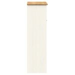 vidaXL Dessus de commode VIGO blanc 78x30x100 cm bois massif de pin