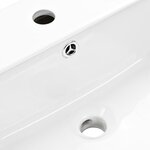 vidaXL Lavabo mural Céramique Blanc 500 x 450 x 410 mm