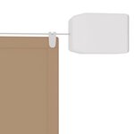 vidaXL Auvent vertical Taupe 100x360 cm Tissu oxford