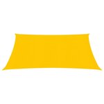 vidaXL Voile d'ombrage 160 g/m² Jaune 2x2 m PEHD