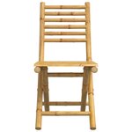 vidaXL Chaises pliables de jardin lot de 6 43x54x88 cm bambou