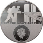 Pièce de monnaie en Argent 100 Dollars g 1000 (1 Kg) Millésime 2021 Real Heroes FIREFIGHTER