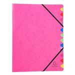 Trieur Dos Agrafé Iderma - A4 - Couleurs Assorties - X 8 - Exacompta