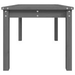 vidaXL Table de jardin gris 82 5x50 5x45 cm bois massif de pin