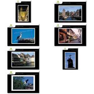 Lot de 7 cartes postales - alsace - photos frédéric engel