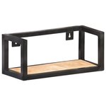 vidaXL Étagères murales 2 Pièces 40 cm Bois de manguier brut