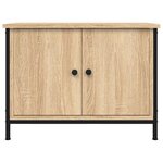 vidaXL Meuble TV avec portes chêne sonoma 60x35x45cm bois d'ingénierie