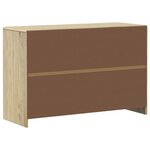 vidaXL Buffet SAUDA chêne 114x43x75 5 cm bois massif de pin