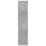 vidaXL Buffet haut gris béton 70x41x185 cm bois d'ingénierie