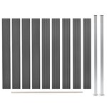 vidaXL Clôture de jardin WPC 180x187 cm Gris