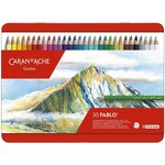 Crayons de couleur pablo  étui métal de 30 caran d'ache