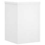 vidaXL Supports pour plantes 2 Pièces blanc 25x25x35 cm bois d'ingénierie