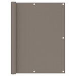 vidaXL Écran de balcon Taupe 120x400 cm Tissu Oxford